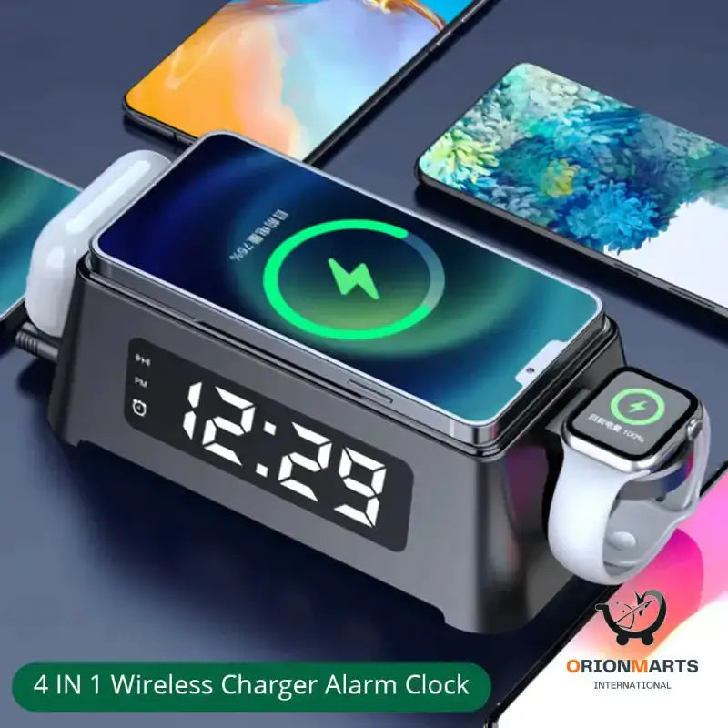 All-in-one Wireless Charger with Smart Alarm Clock