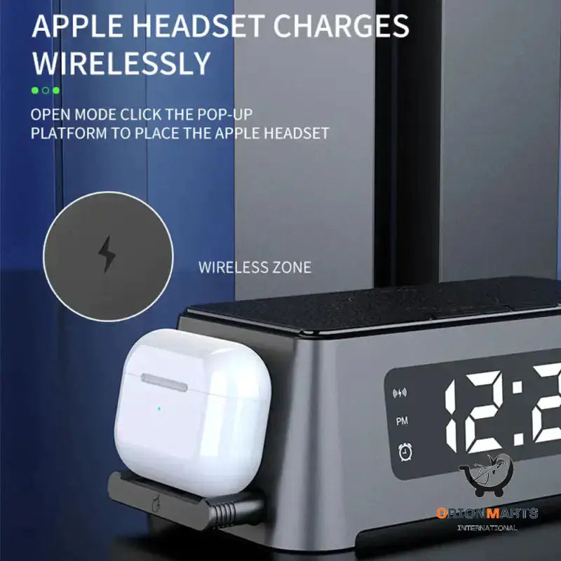 All-in-one Wireless Charger with Smart Alarm Clock