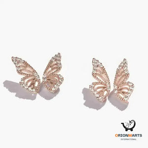 Bohemian Crystal Butterfly Earrings
